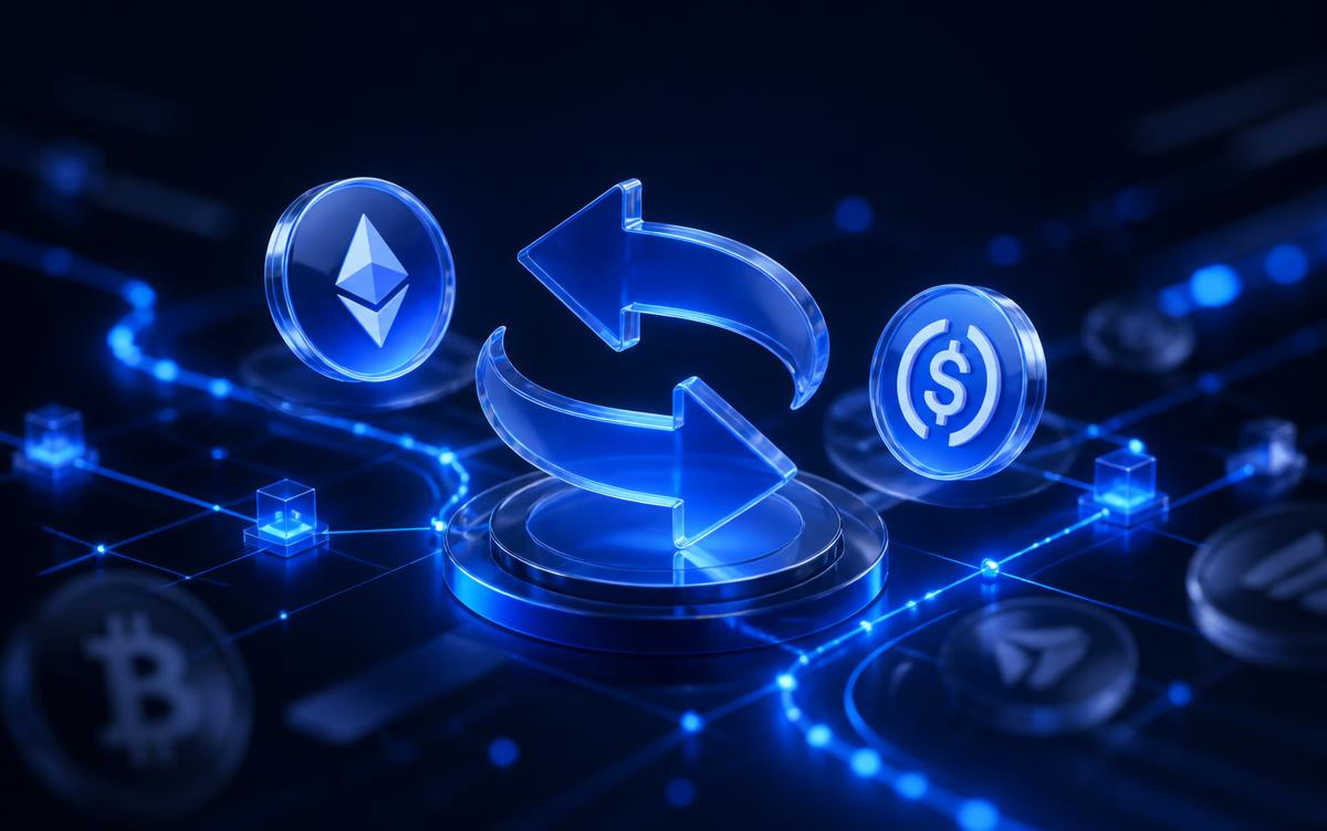 Instant swaps across 260+ assets — the new routing engine — Infinity Wallet blog article cover