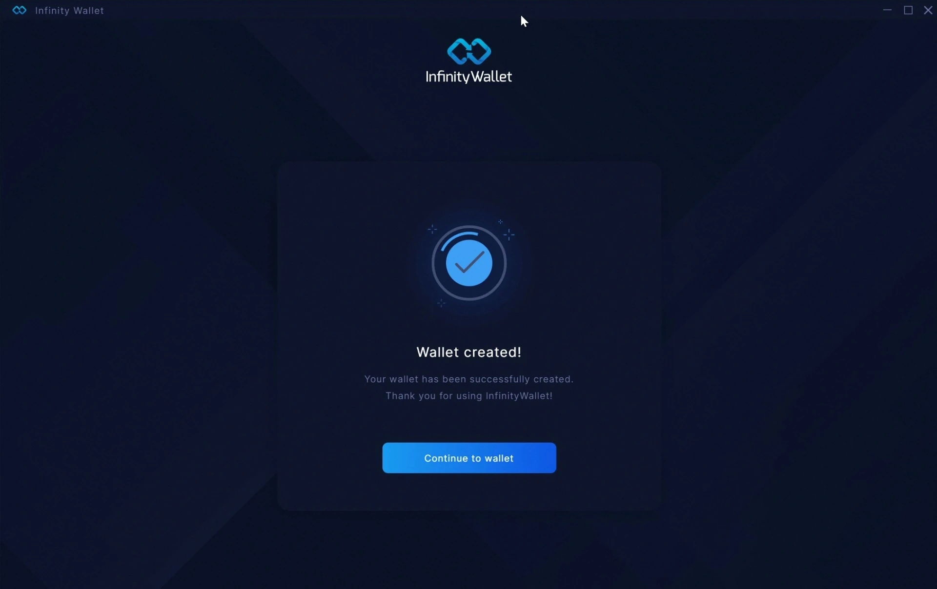 Wallet created!